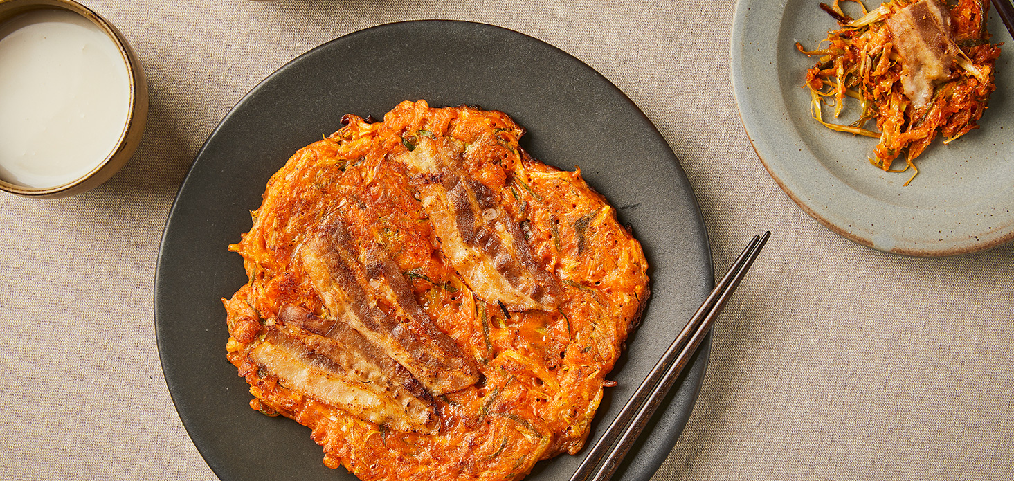 파채무침 부침개